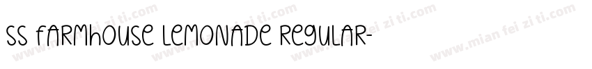 SS Farmhouse Lemonade Regular字体转换